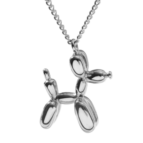 Silver Cartoon Dog Designer Necklace - Picture 1 of 7